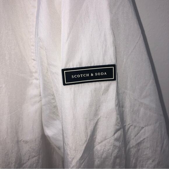 Scotch & Soda Track Jacket White Blue XL NWT - Picture 6 of 10